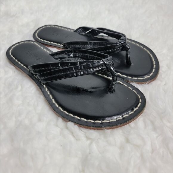 Bernardo Shoes - Bernardo Miami Women's Size 6 Black Leather Sandals Shoes